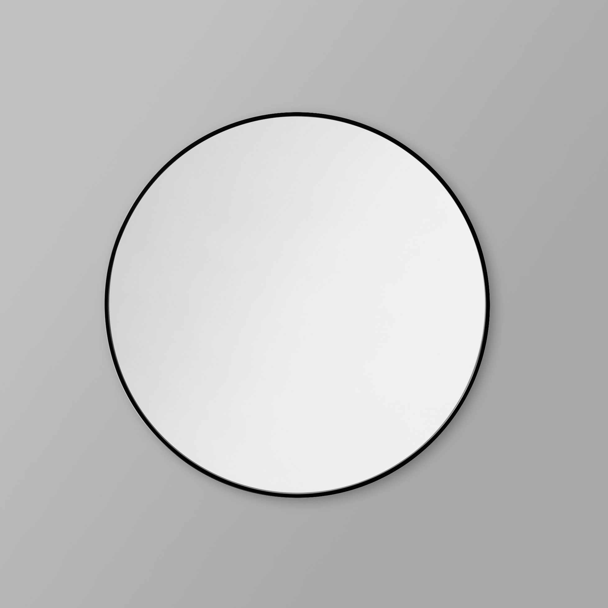 Spegel Alterna Gamma Rund Svart, Ø 600 mm