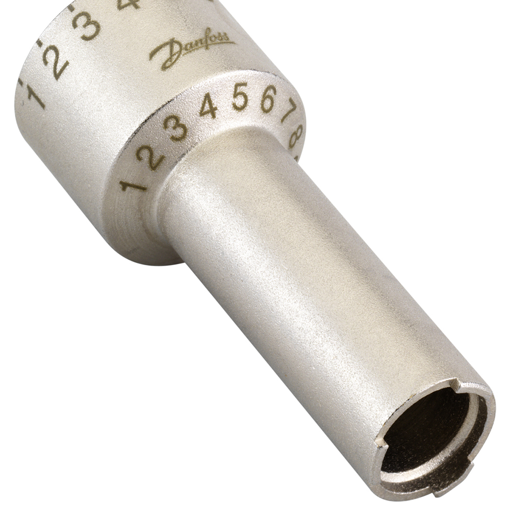 Forhåndsinnstilt nøkkel Danfoss for RA-U-ventiler