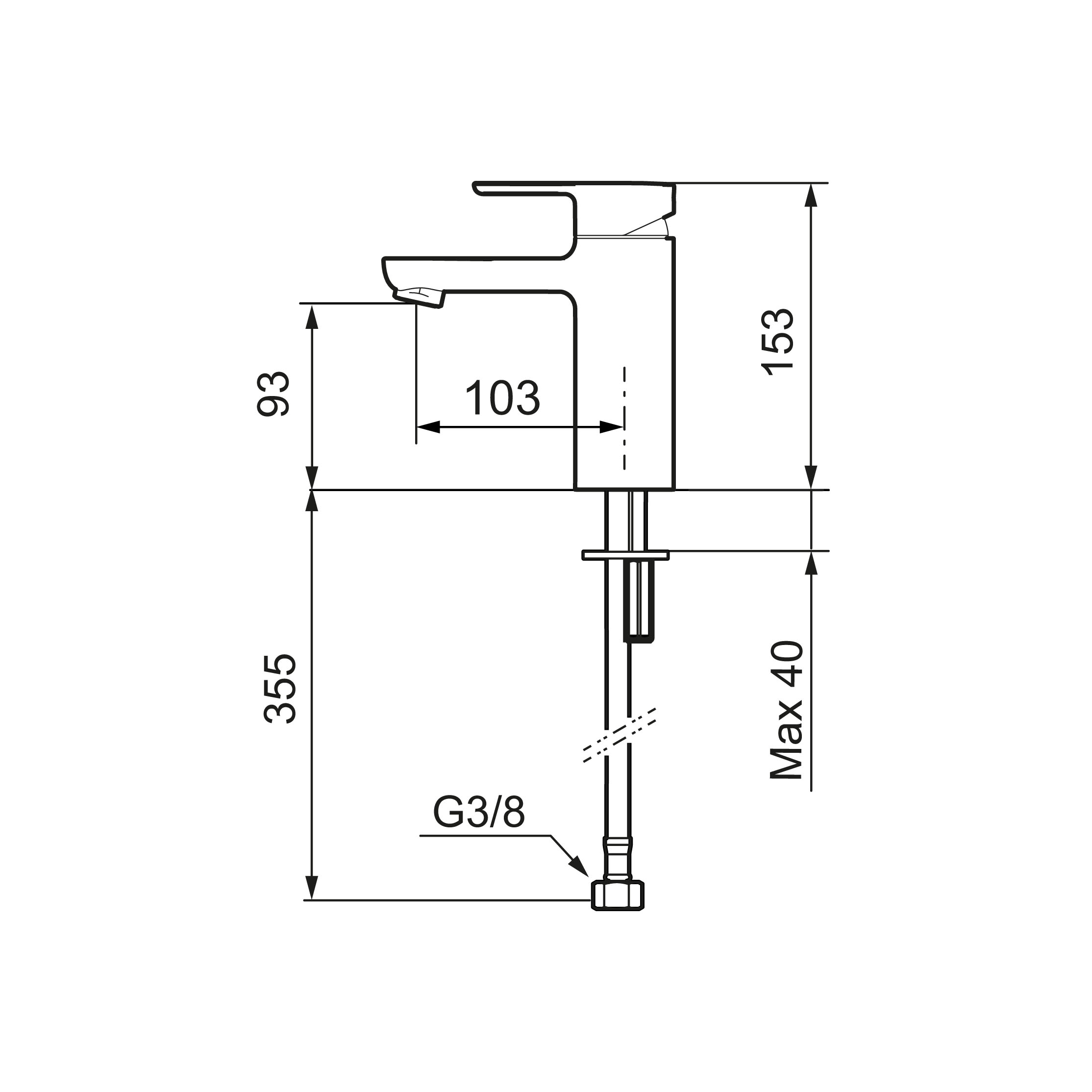 Tvättställsblandare Mora LYNX