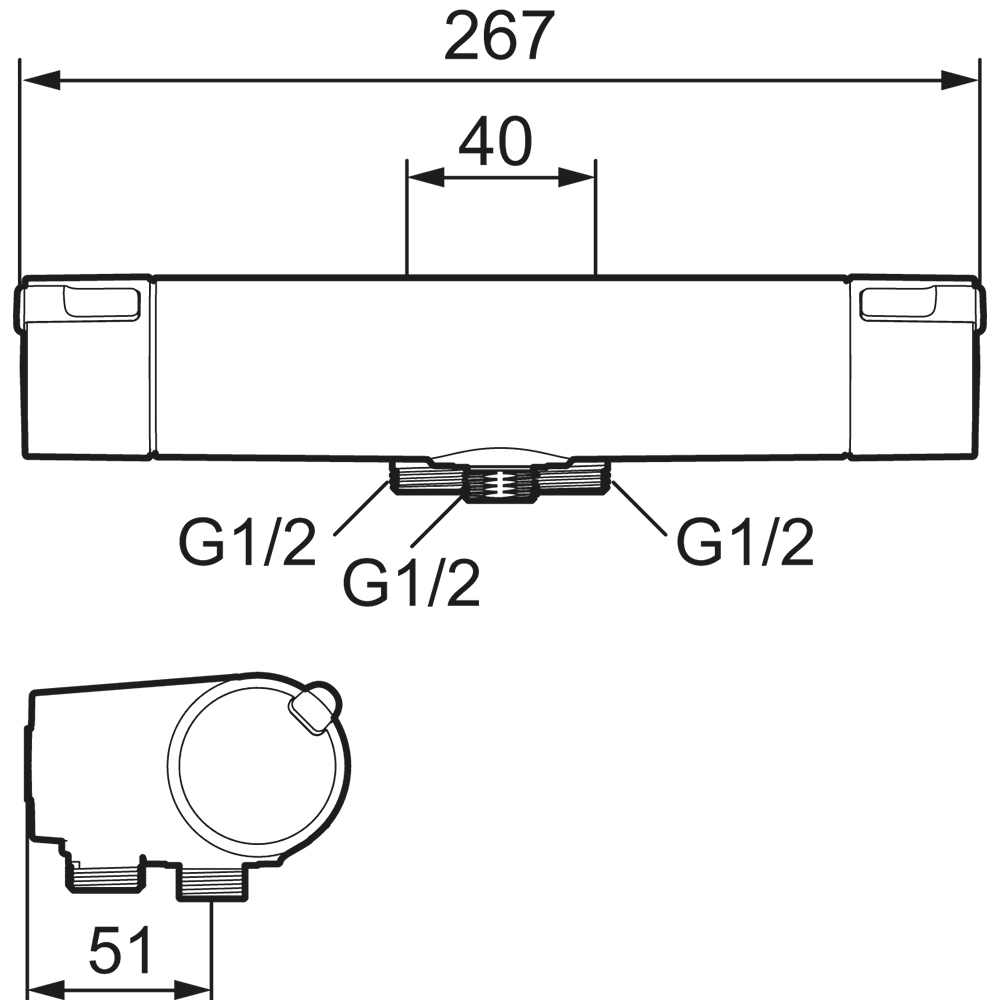 Duschblandare Mora MMIX II 40 cc
