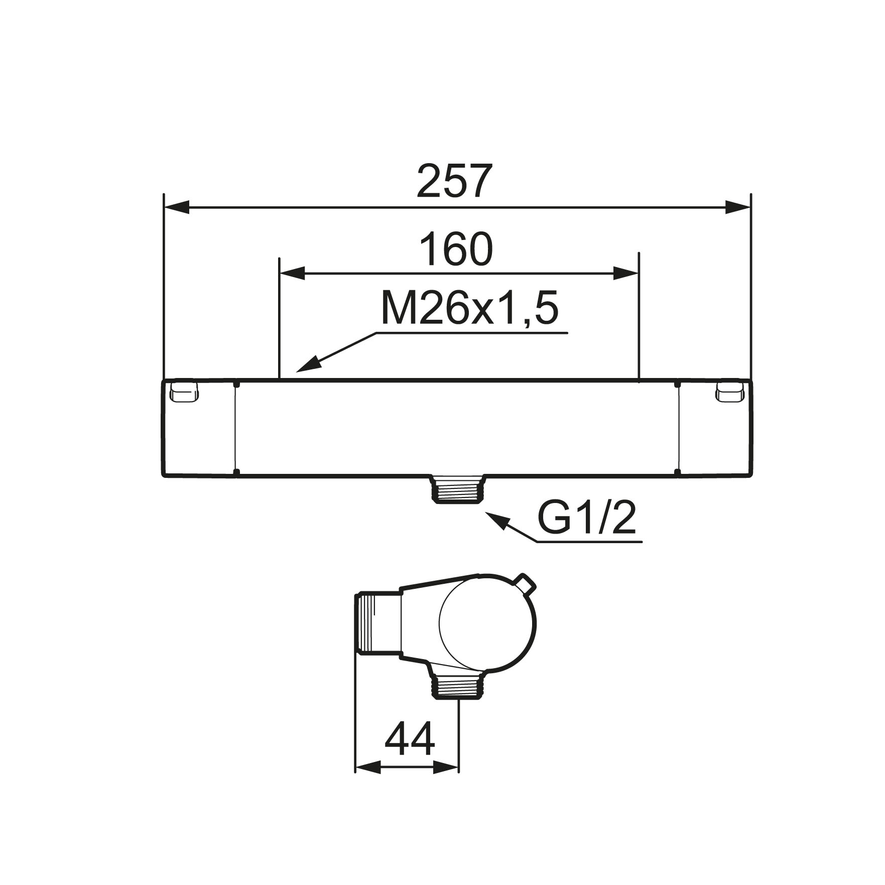 Duschblandare Mora LYNX