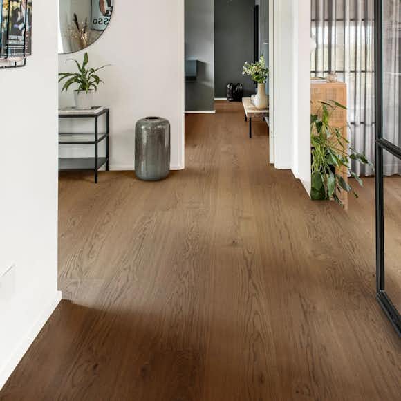 Trägolv Bjelin Härdad Ek Natur Lindby Borstad Mattlack 3.0 XXL 1-Stav