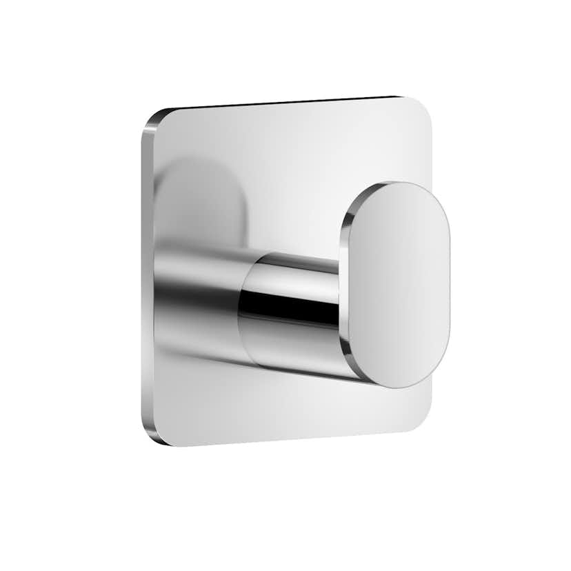 Smedbo cube enkeltkrok mini. polert. Selvklebende.