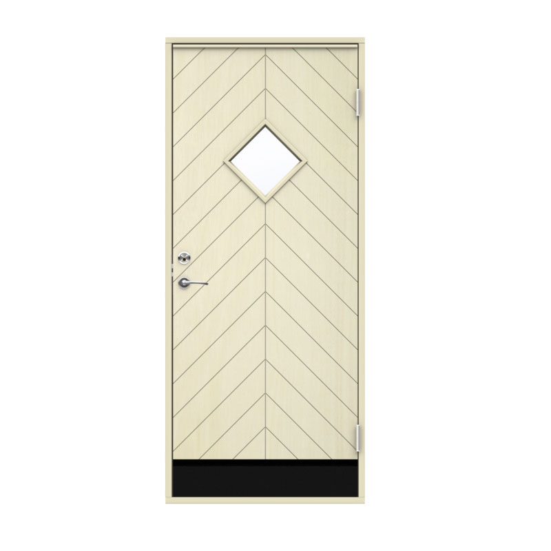 Boddør 18 Grader Diplomat Geilo Ubehandlet Klarglass BxH: 100x210, Venstre