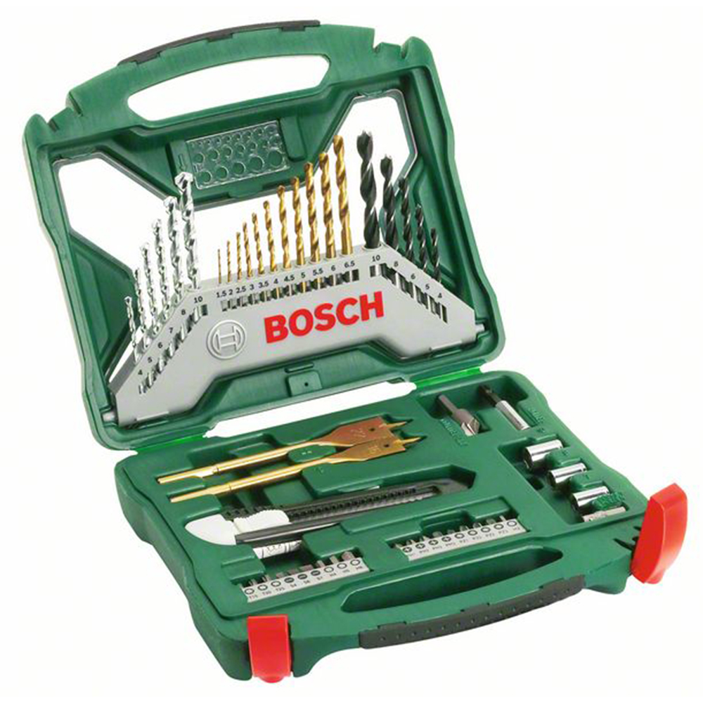 Borr-/bitsset Bosch Power Tools 50-delars X-Line Titansats