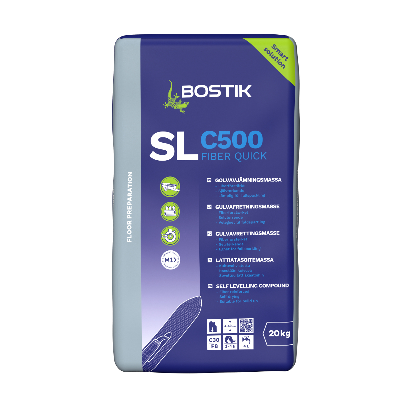 Flytspackel Bostik SL C500 Fiber Quick 20kg