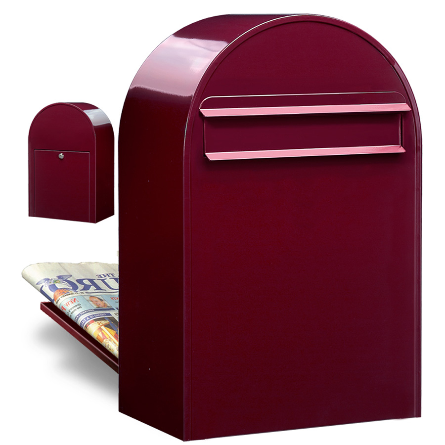 Brevlåda Bobi Classic B Vinröd