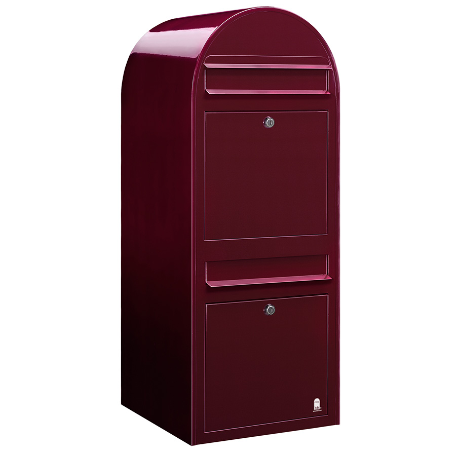 Brevlåda Bobi Duo Vinröd