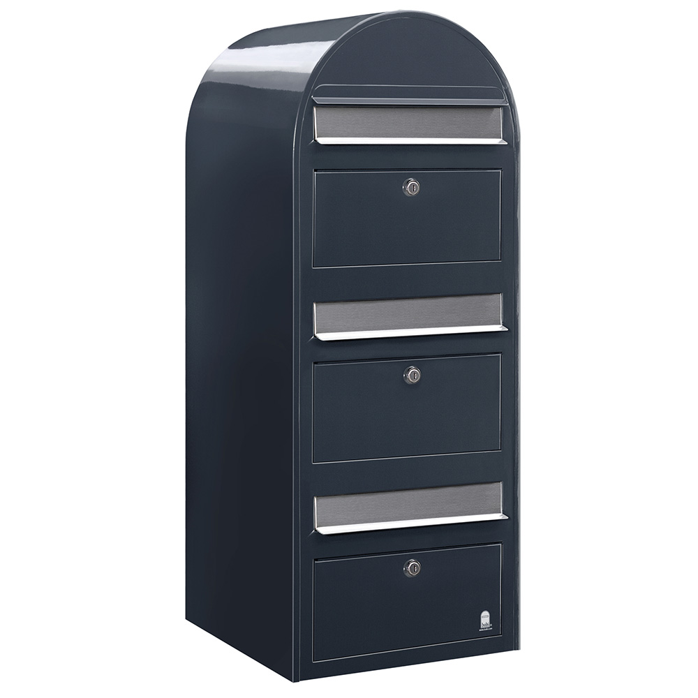 Brevlåda Bobi Trio Grå