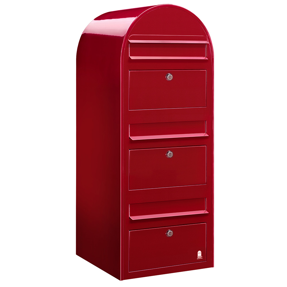 Brevlåda Bobi Trio Röd