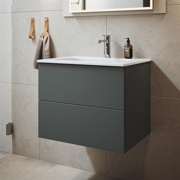 Tvättställsskåp Ballingslöv KC60BT60PT Bright med Tvättställ