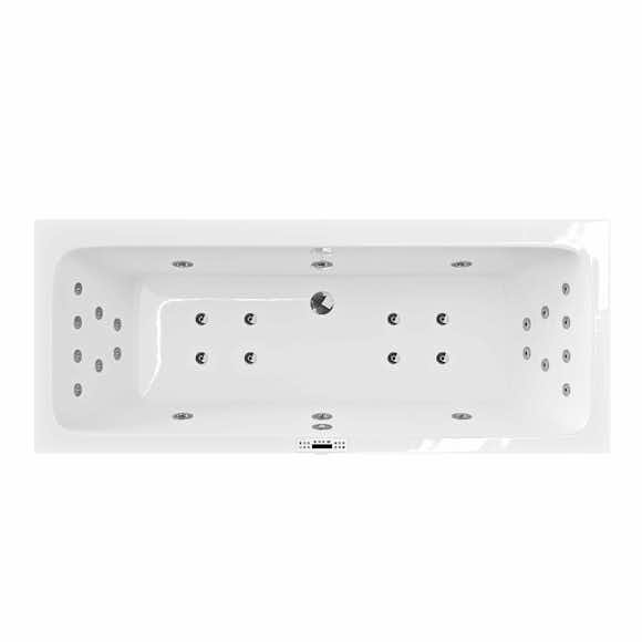 massagesystem 3 nordhem till badkar saltholmen + led-belysning + underhållsvärmare 3,0 kw