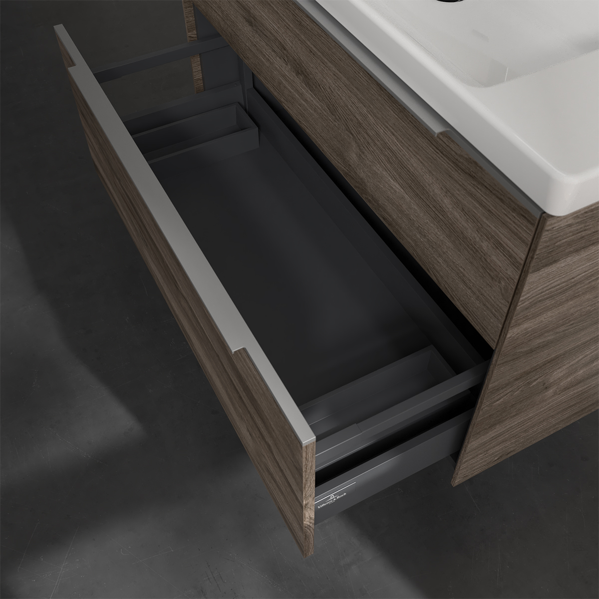 Tvättställsskåp Villeroy & Boch Subway 3.0 med 2 Lådor