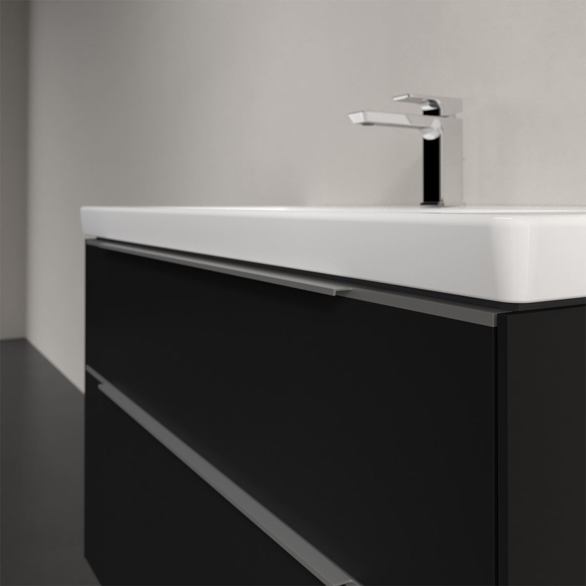 Tvättställsskåp Villeroy & Boch Subway 3.0 med 2 Lådor