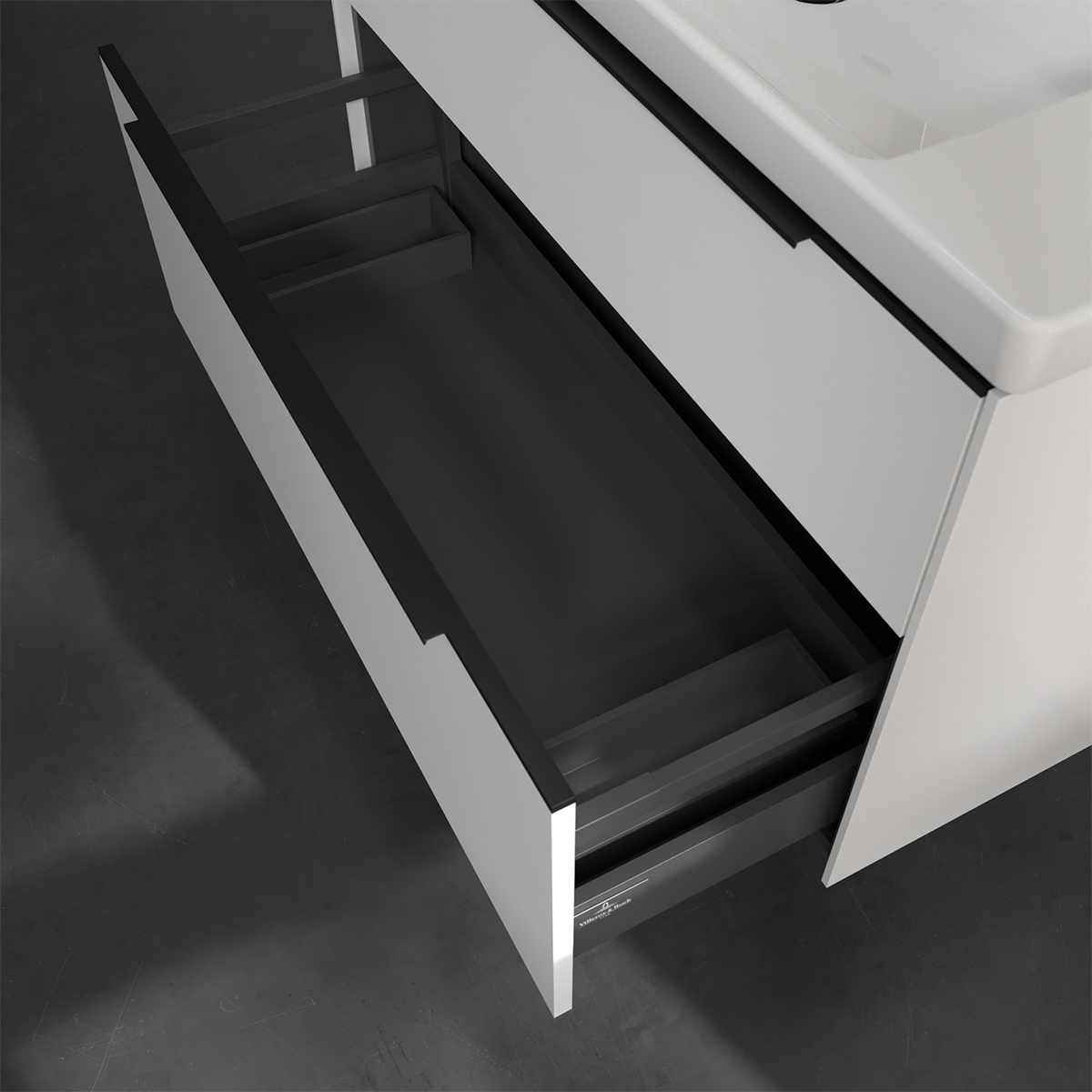 Tvättställsskåp Villeroy & Boch Subway 3.0 med 2 Lådor