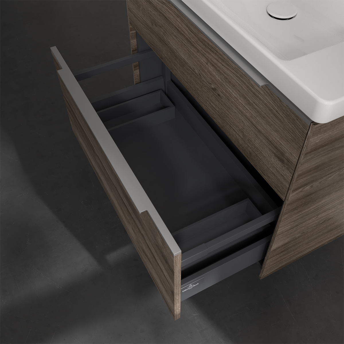 Tvättställsskåp Villeroy & Boch Subway 3.0 med 2 Lådor