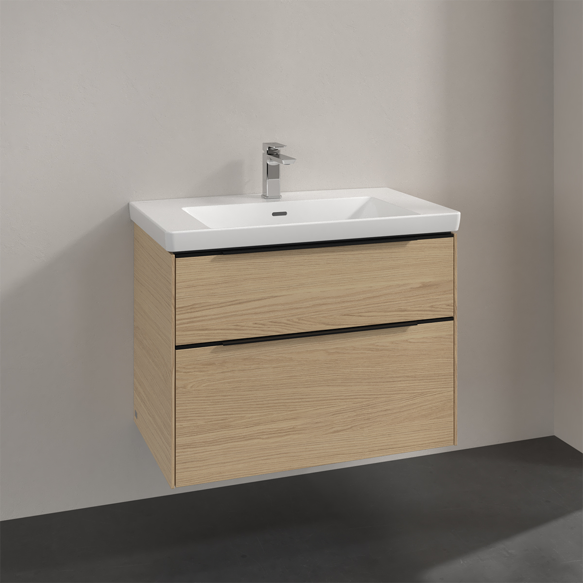 Tvättställsskåp Villeroy & Boch Subway 3.0 med 2 Lådor