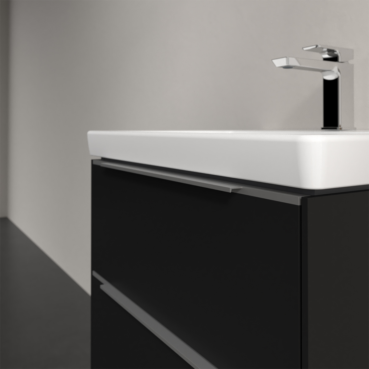 Tvättställsskåp Villeroy & Boch Subway 3.0 med 2 Lådor