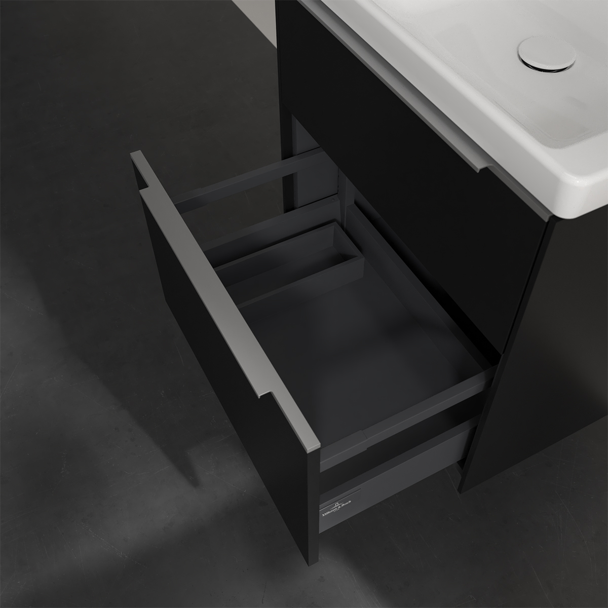 Tvättställsskåp Villeroy & Boch Subway 3.0 med 2 Lådor