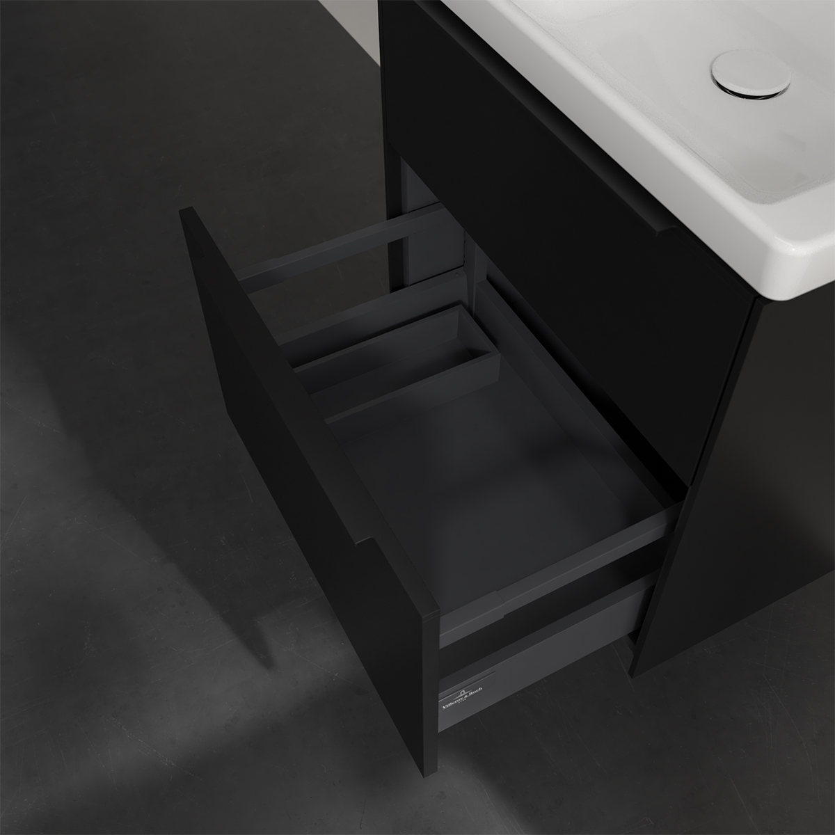 Tvättställsskåp Villeroy & Boch Subway 3.0 med 2 Lådor