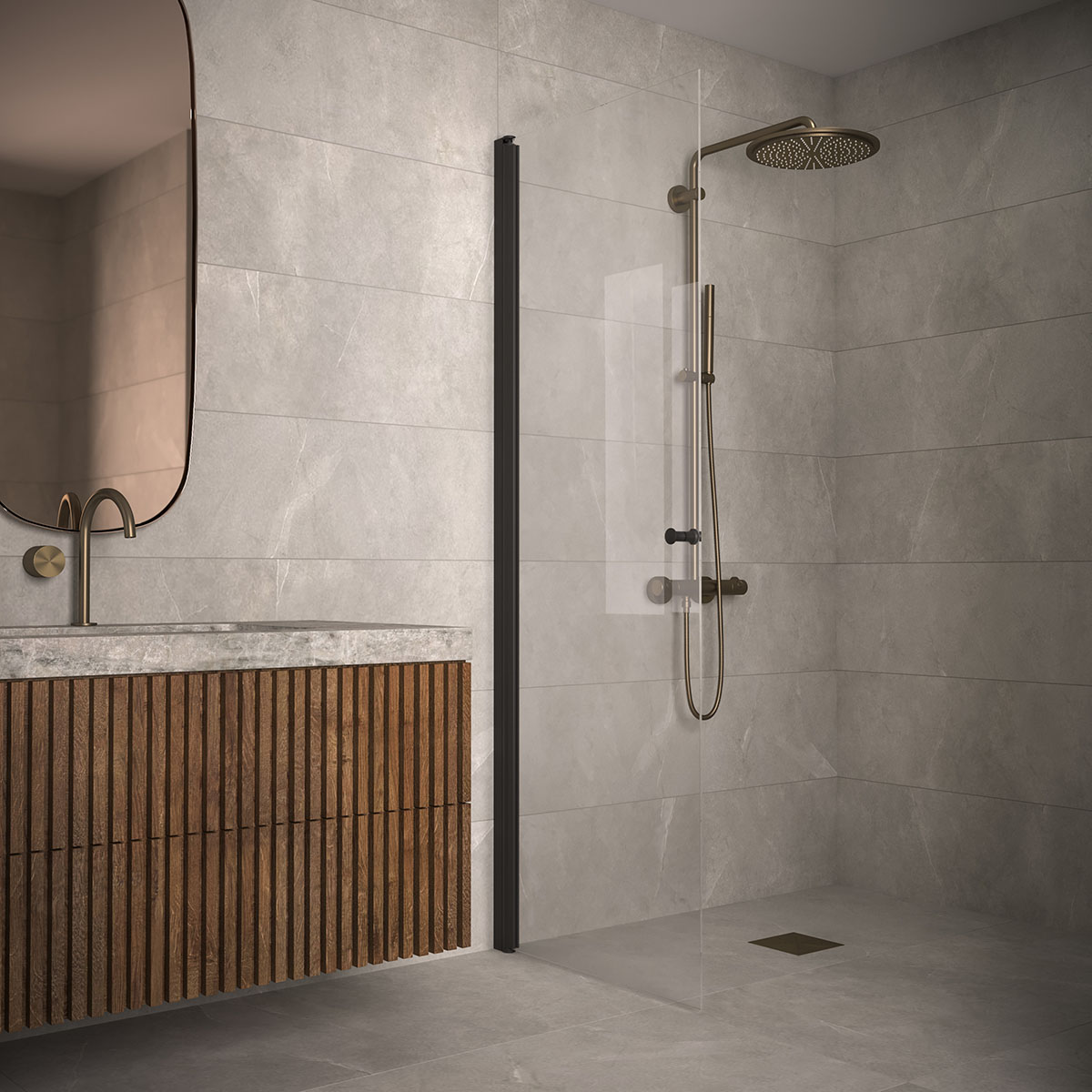 Dusjdør Hietakari Classic 102 Vendbar