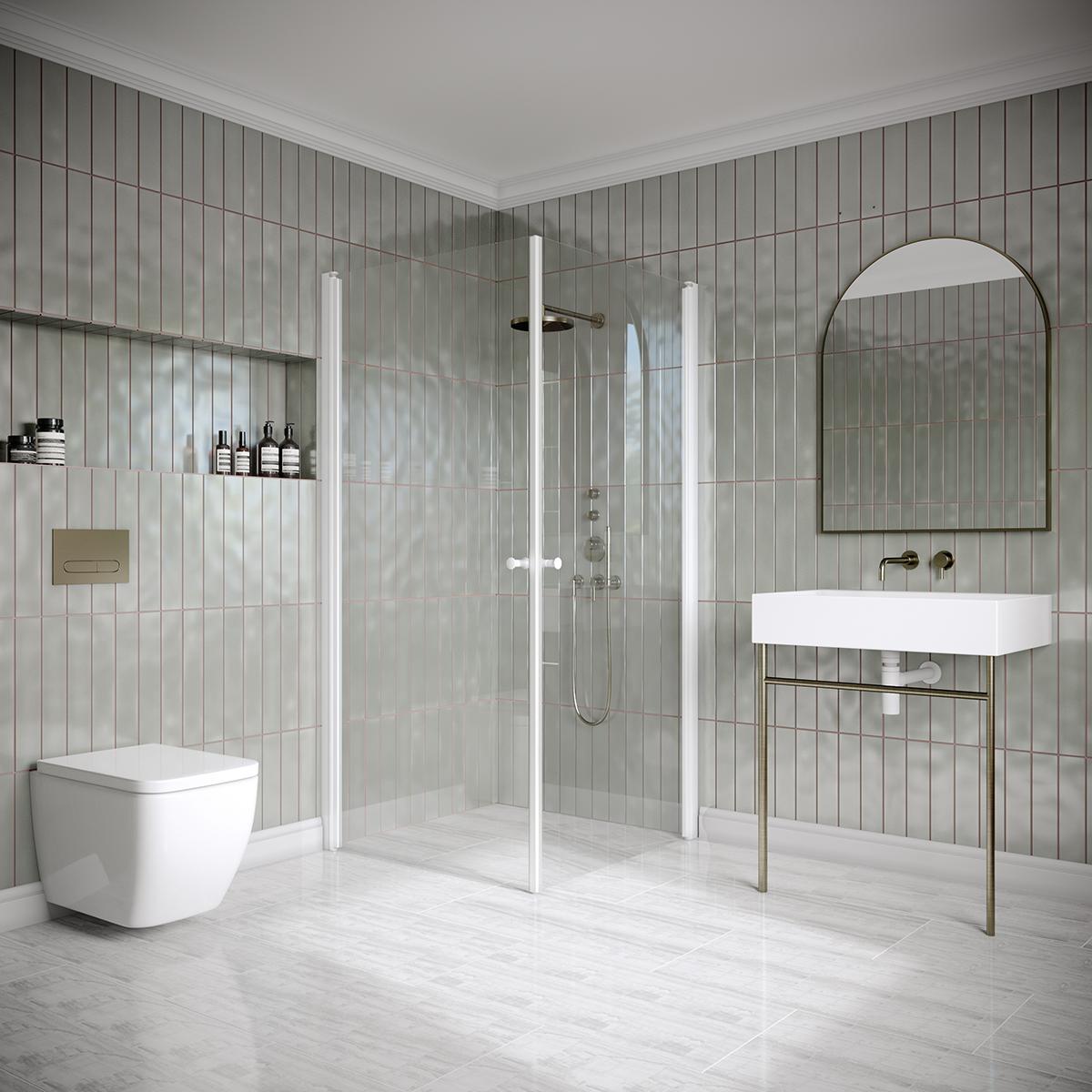 Dusjhjørne Hietakari Classic 148 Vendbare Dører