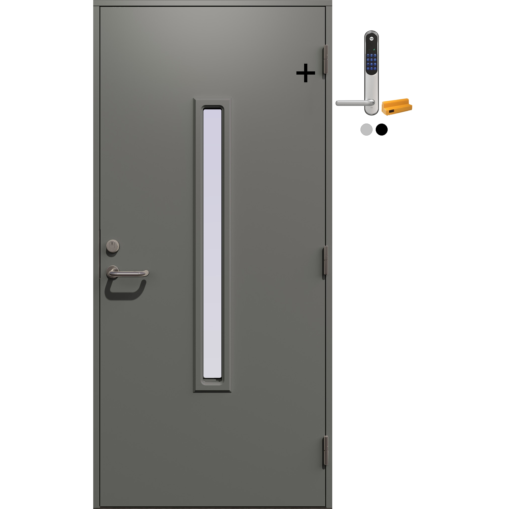 Ytterdør Gilje Herakles eXtra med Dekorlaminat med Yale Doorman Classic Home