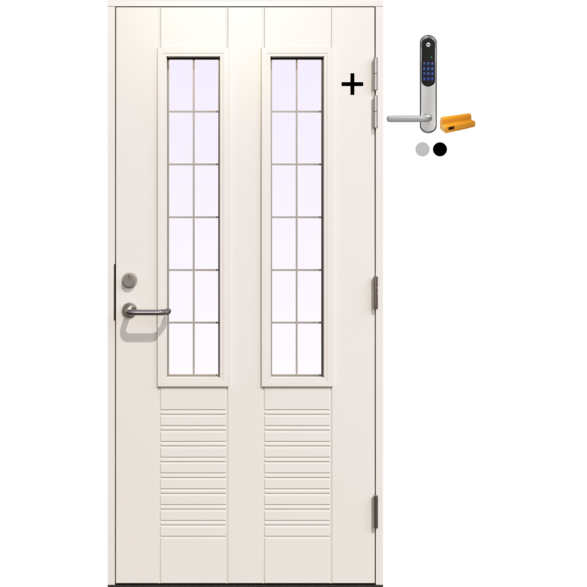 Ytterdør Gilje Hestia med Yale Doorman Classic Home