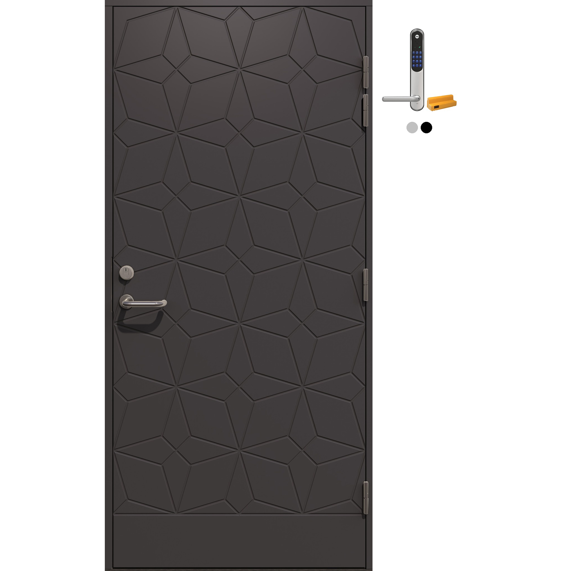 Ytterdør Gilje Odin med Yale Doorman Classic Home