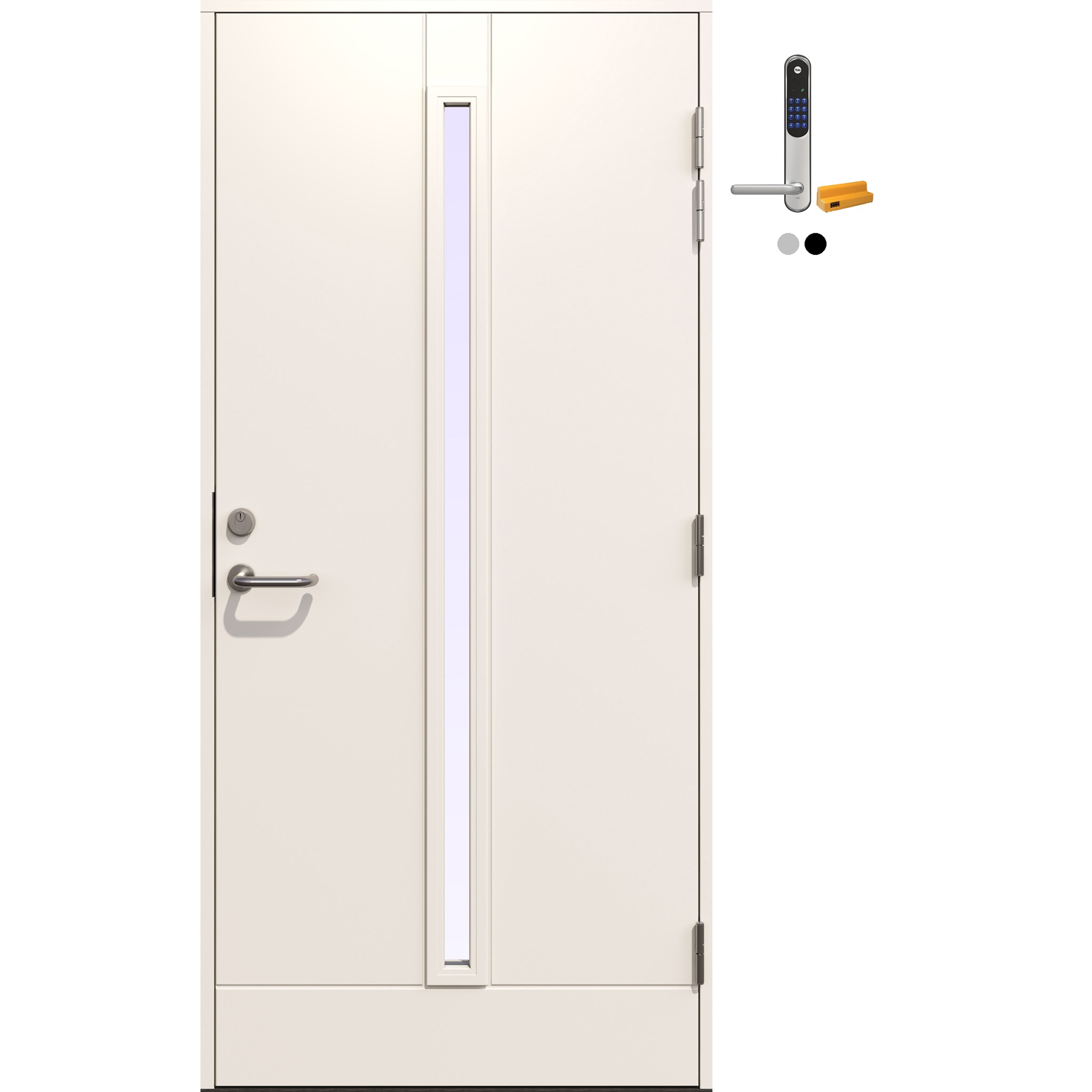 Ytterdør Gilje Richard med Yale Doorman Classic Home