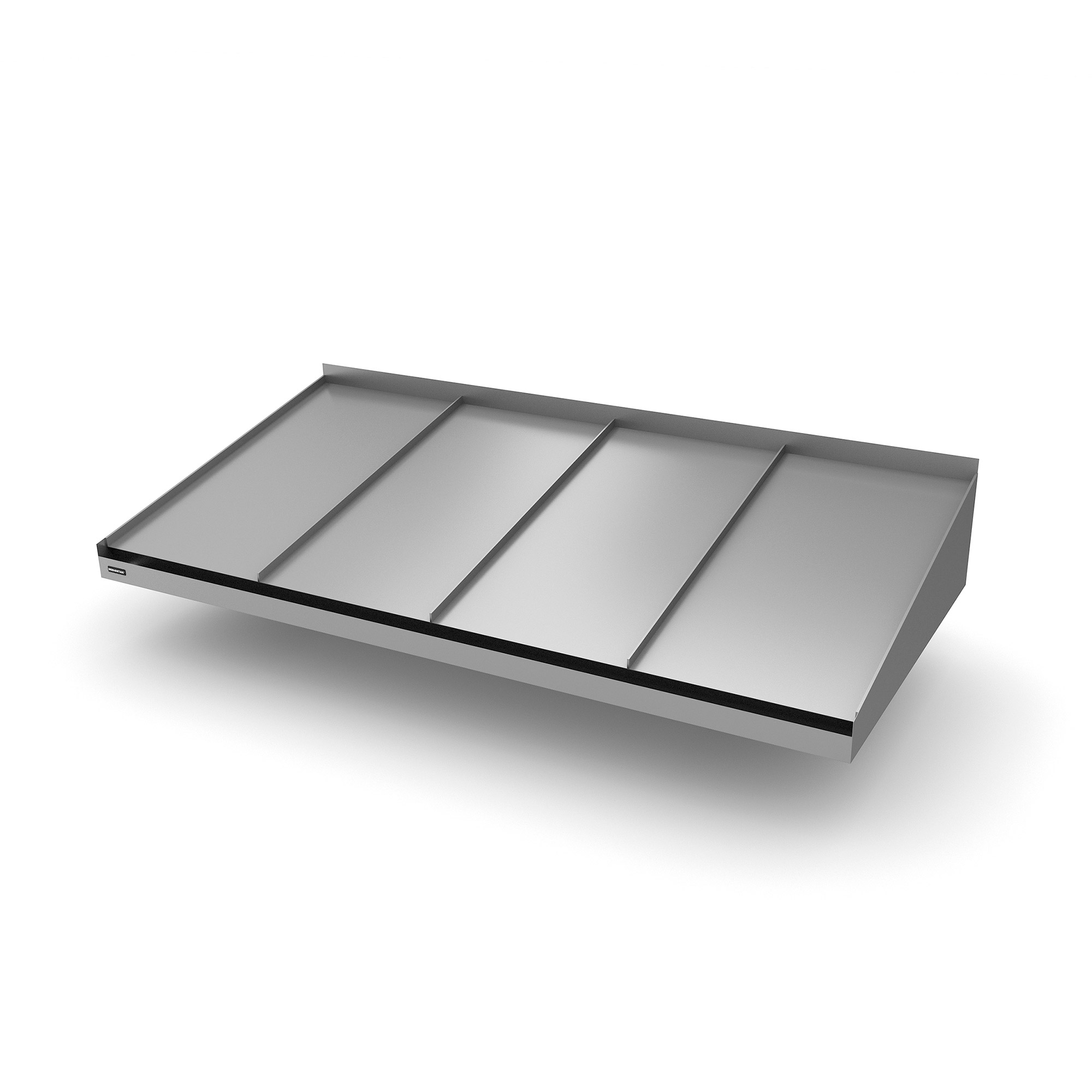 Entrétak Designtak Classic Small 2000 mm Mörk Silver, Djup: 850 mm