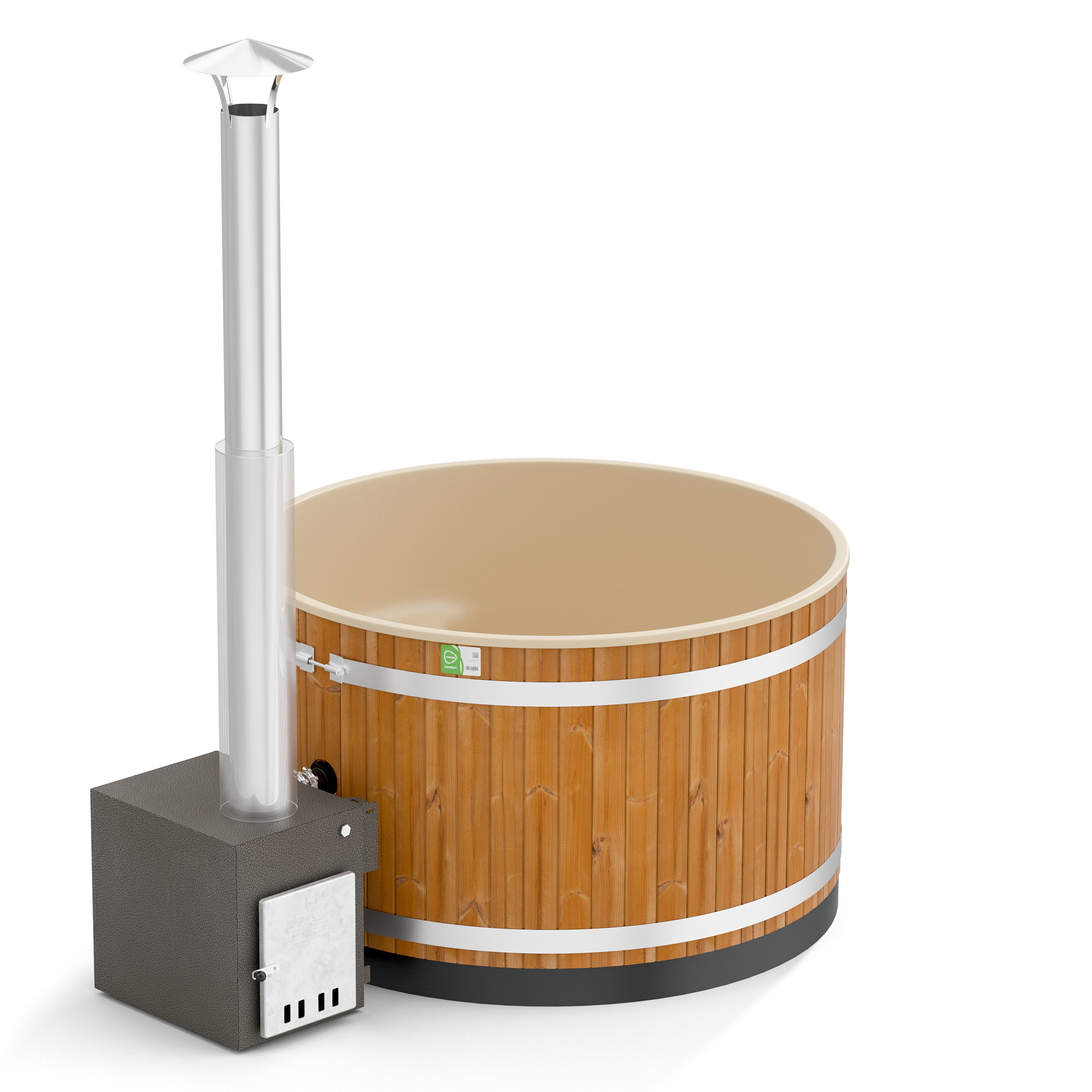 Badtunna Kirami Steady M MACU Färg ram: CaramelBeige, Färg kar: Thermowood