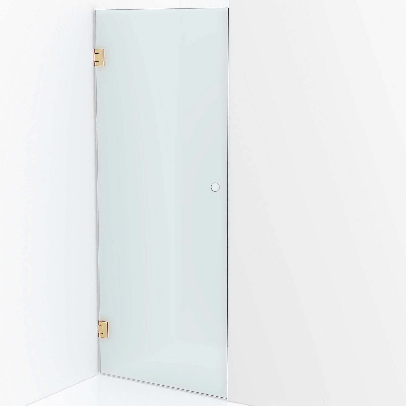 Duschdörr Combac Designa Pinnacle Frostat glas, Mässing, 700 mm