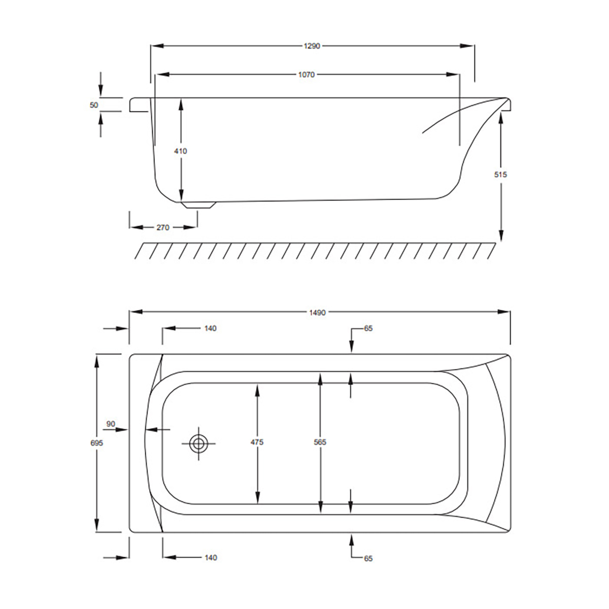 Badkar Strømberg Delta