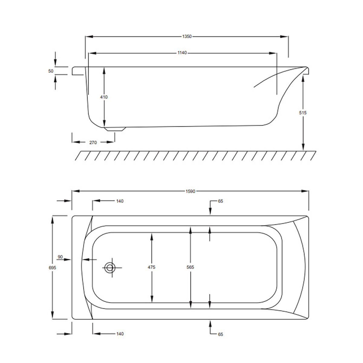 Badkar Strømberg Delta