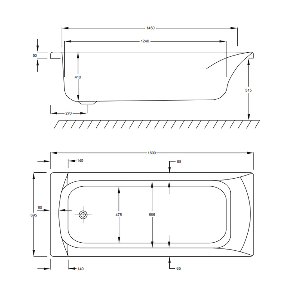 Badkar Strømberg Delta