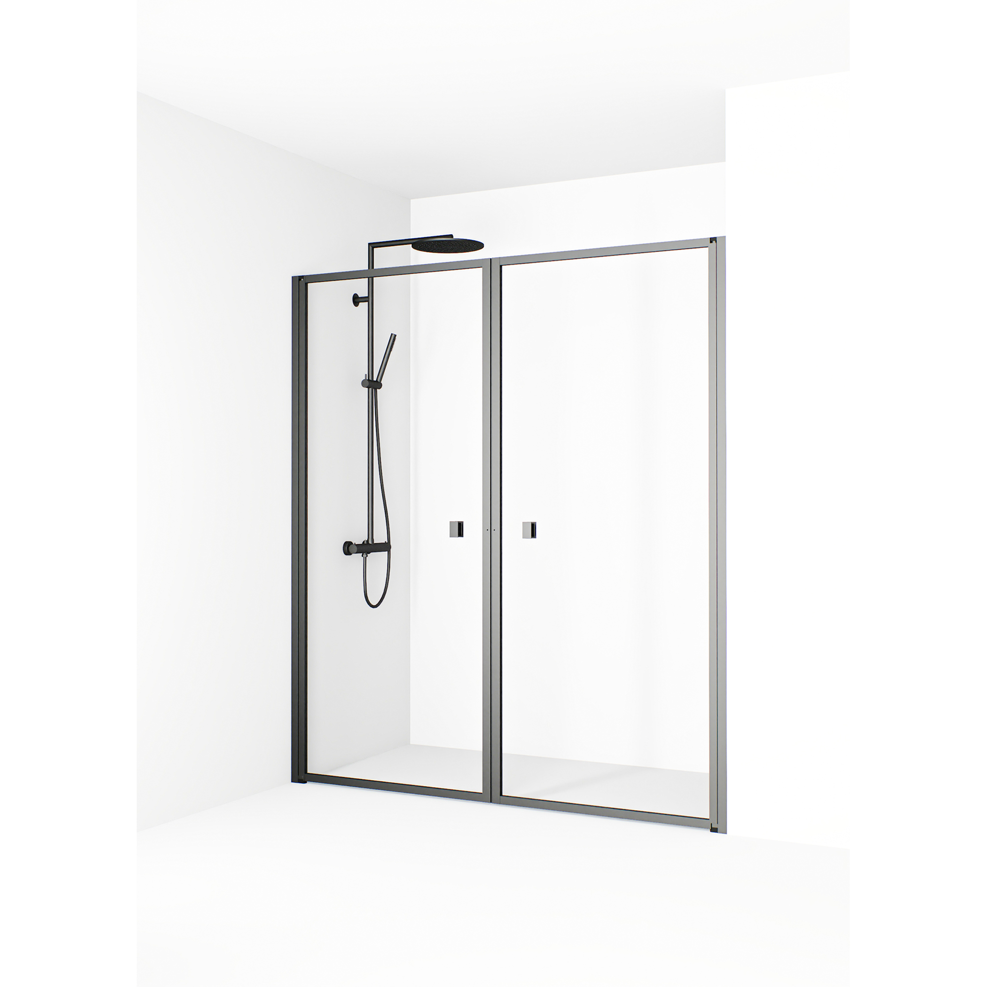 Duschdörr Macro Design Empire Saloon Nisch Klarglas | badrum - duschar - duschdorr | KakelKungen