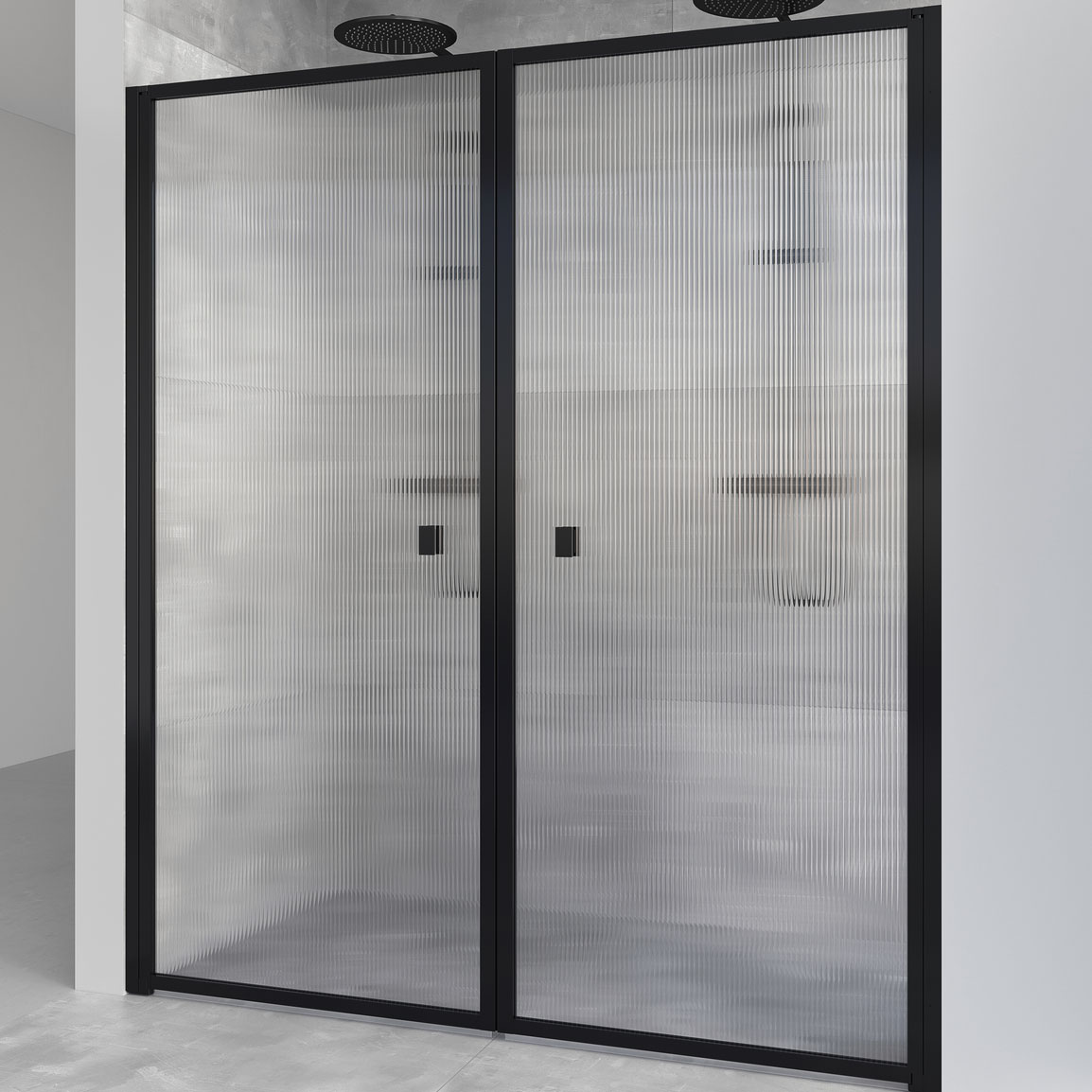 Duschdörr Macro Design Empire Saloon Nisch Linjeglas