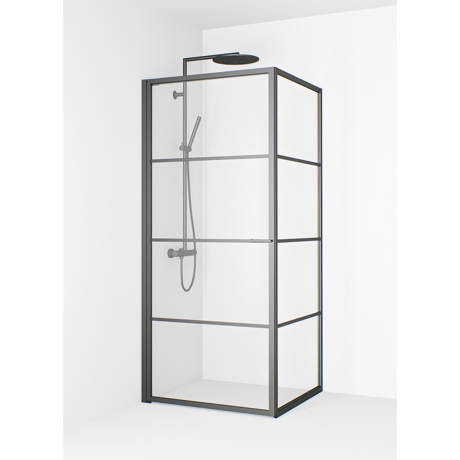 Duschhörn Macro Design Empire Swing Klarglas med Spröjs | badrum - duschar - duschhorn | KakelKungen