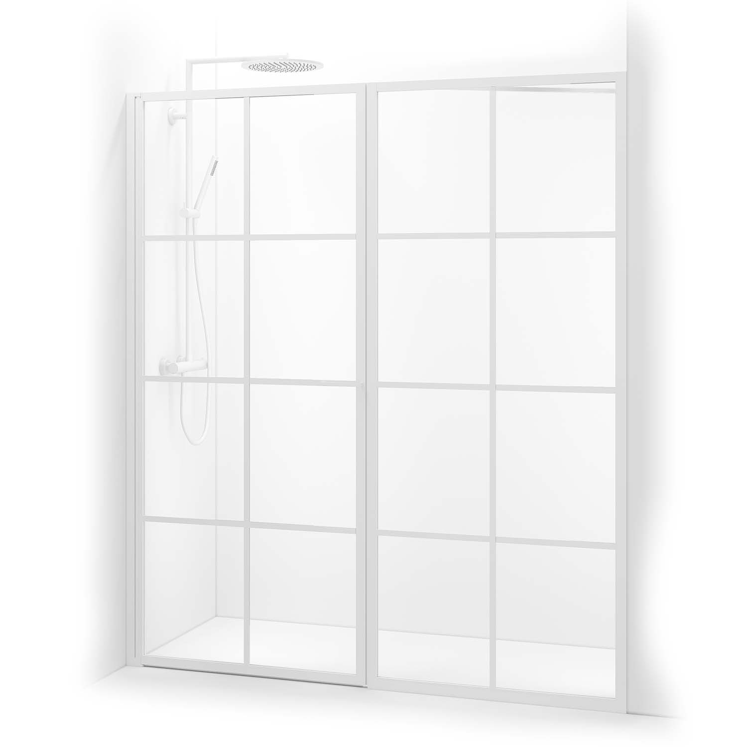 Duschdörr Macro Design Empire Swing Nisch med Spröjs | badrum - duschar - duschdorr | KakelKungen