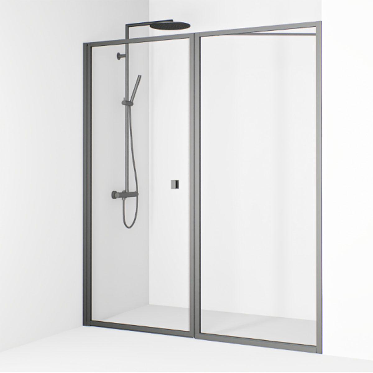 Duschdörr Macro Design Empire Swing Nisch Klarglas | badrum - duschar - duschdorr | KakelKungen