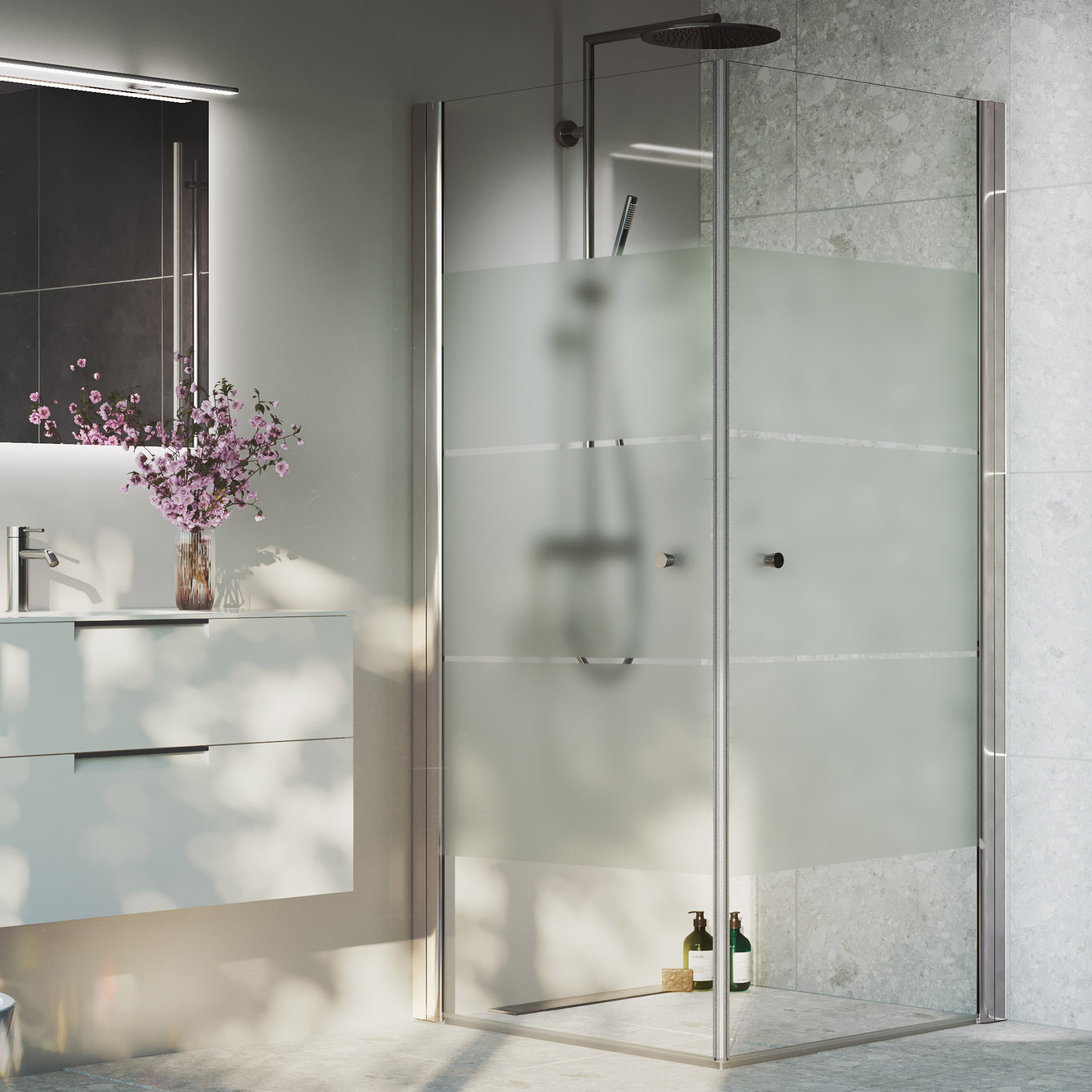 Dusjhjørne Macro Design Spirit Rett