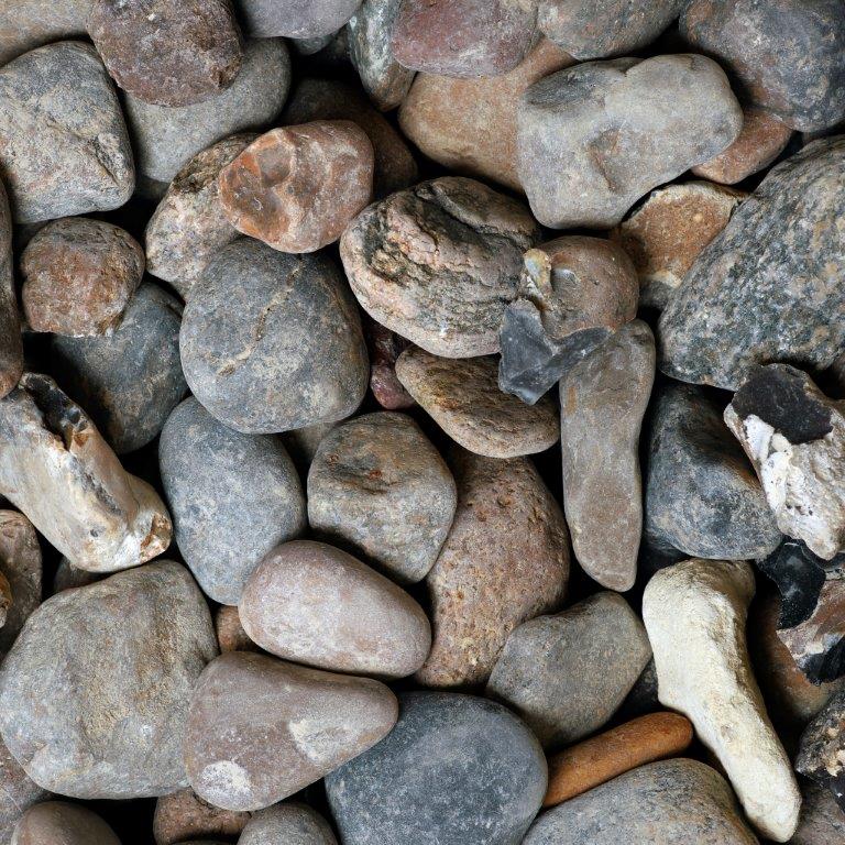 Dekorsten Magrab Krossprodukter Brunmelerad Sjösten 32-64 mm, 1000 kg Säck