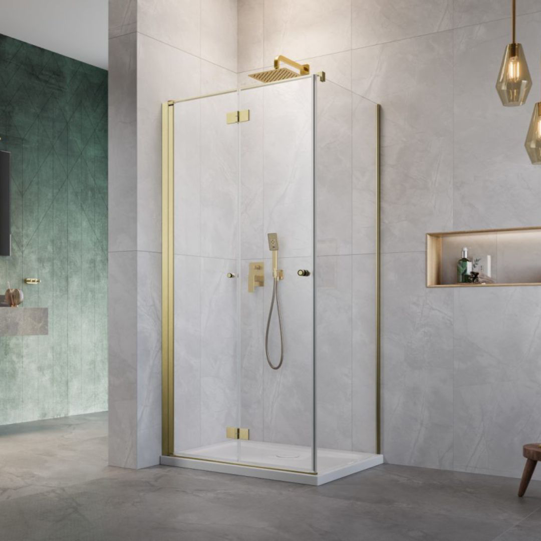 Duschhörn Strømberg Noma 195 Fast Vägg + Vikbar Dörr