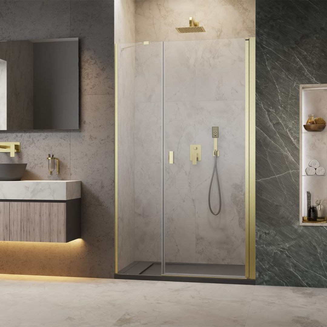 Duschdörr Strømberg Noma 45 med Sidopanel Nisch