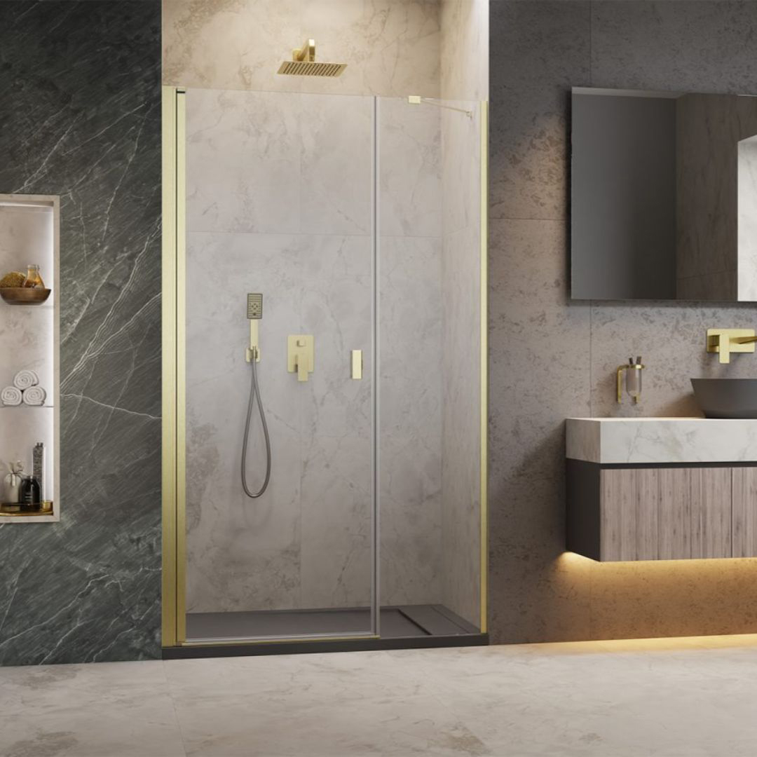 Duschdörr Strømberg Noma 45 med Sidopanel Nisch