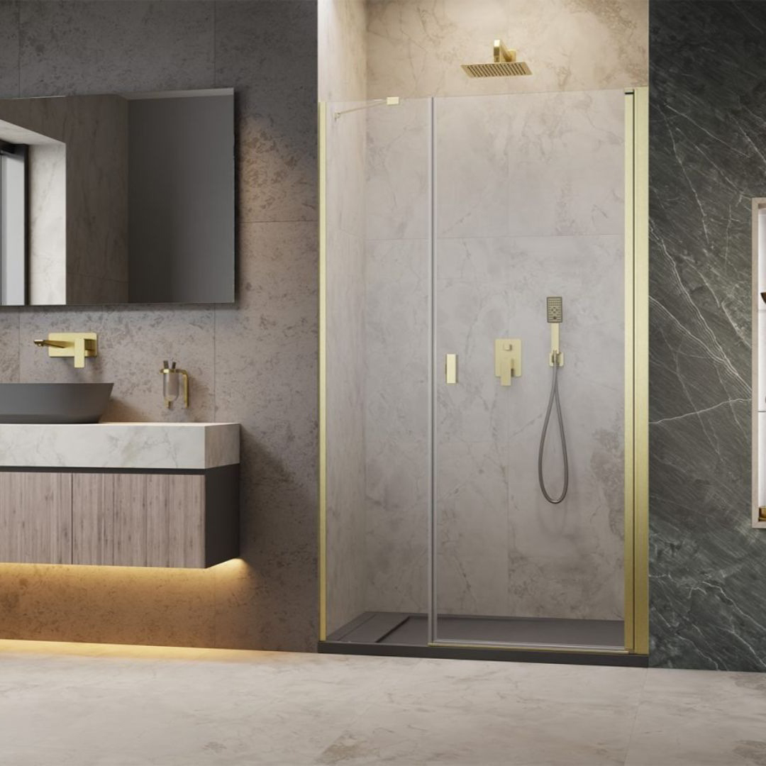 Duschdörr Strømberg Noma 45 med Sidopanel Nisch