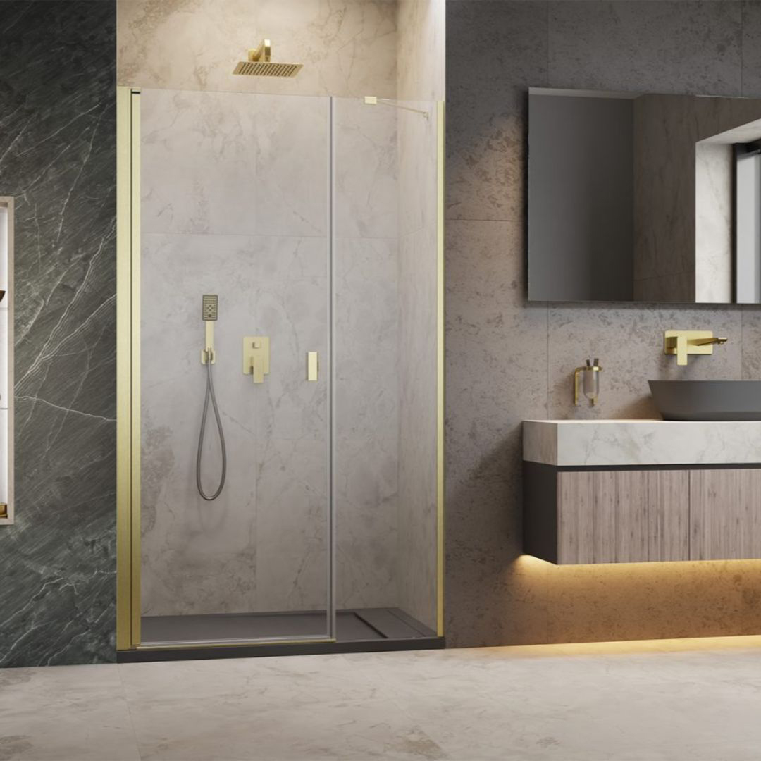 Duschdörr Strømberg Noma 45 med Sidopanel Nisch