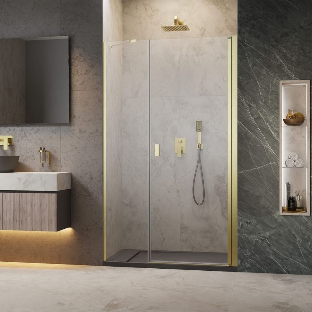 Duschdörr Strømberg Noma 45 med Sidopanel Nisch