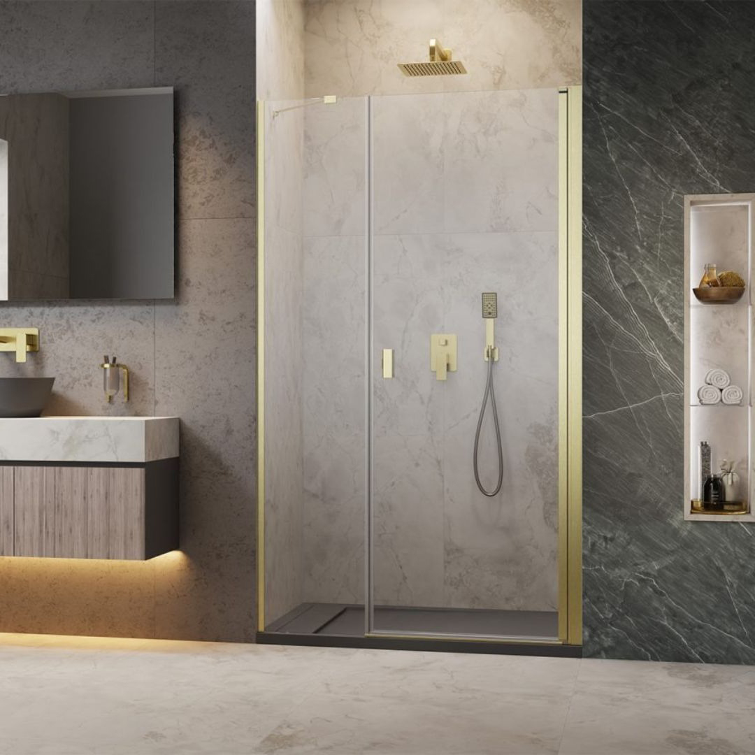 Duschdörr Strømberg Noma 45 med Sidopanel Nisch